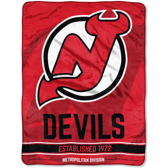 New Jersey Devils koc Plush Micro Throw Logo