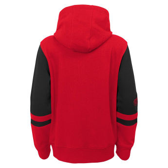 Detroit Red Wings dziecięca bluza z kapturem faceoff colorblocked fleece full-zip