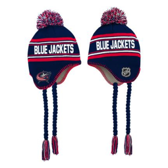 Columbus Blue Jackets czapka zimowa dziecięca Jacquard Tassel