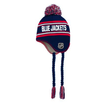 Columbus Blue Jackets czapka zimowa dziecięca Jacquard Tassel