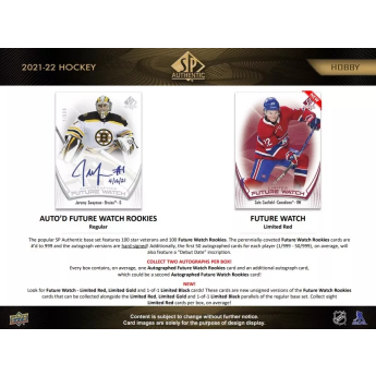 NHL pudełka karty hokejowe NHL 2021-22 Upper Deck SP Authentic Hobby Box