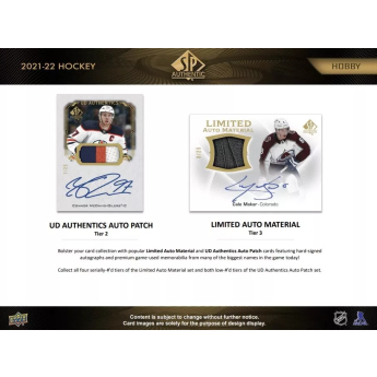 NHL pudełka karty hokejowe NHL 2021-22 Upper Deck SP Authentic Hobby Box