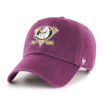 Anaheim Ducks czapka baseballówka 47 Clean Up purple