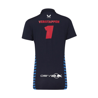 Red Bull Racing damska koszulka polo Driver Max Verstappen blue F1 Team 2024