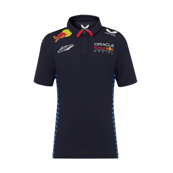 Red Bull Racing dziecięca koszulka polo Driver Max Verstappen blue F1 Team 2024