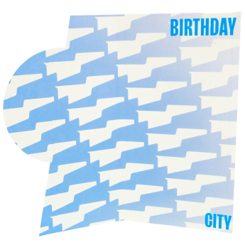 Manchester City życzenia urodzinowe Crest Birthday Card