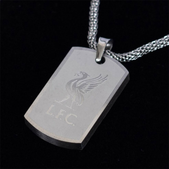 Liverpool naszyjnik z zawieszką Icon Dog Tag & Chain