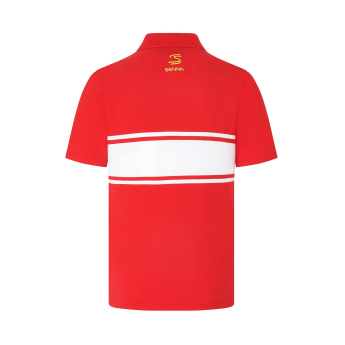 Ayrton Senna męska koszulka polo Legacy Patchwork red 2024