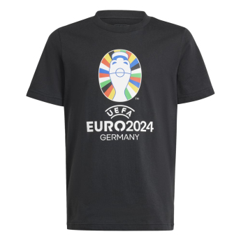EURO 2024 koszulka dziecięca Logo black
