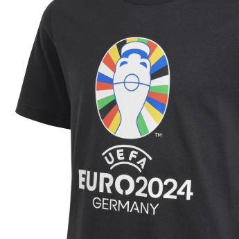 EURO 2024 koszulka dziecięca Logo black