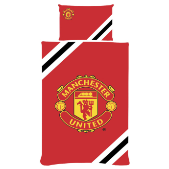 Manchester United pościel na jedno łóżko Core Stripe Single Duvet Set