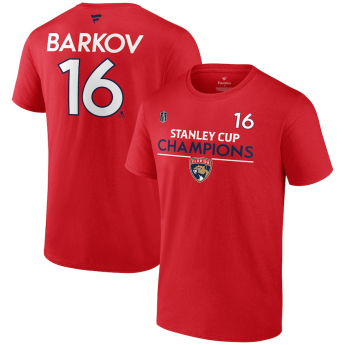 Florida Panthers koszulka męska Aleksander Barkov #16 2024 Stanley Cup Champions Authentic Pro Name & Number