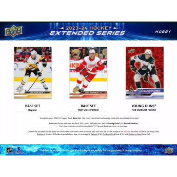 NHL pudełka karty hokejowe NHL 2023-24 Upper Deck Extended Series Hobby Box