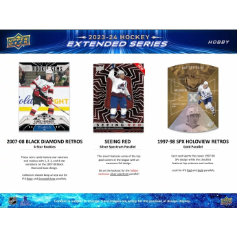 NHL pudełka karty hokejowe NHL 2023-24 Upper Deck Extended Series Hobby Box