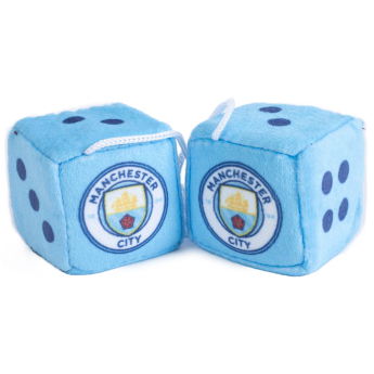 Manchester City kostki do samochodu blue and white dice