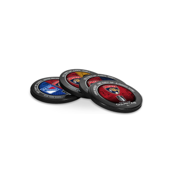 Florida Panthers krążek 2024 Stanley Cup Champions Hockey Drink Coasters (4-pack) In Cube