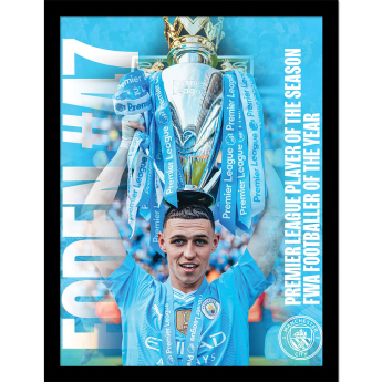 Manchester City obrazek w ramce Foden Framed Picture 30 x 10