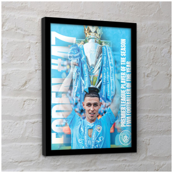 Manchester City obrazek w ramce Foden Framed Picture 30 x 10