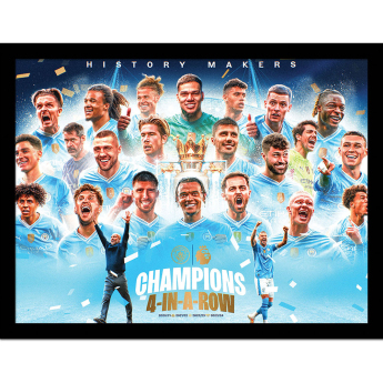 Manchester City obrazek w ramce Premier League Champions Framed Picture 30 x 40