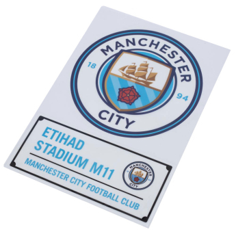 Manchester City naklejki A4 Car Decal