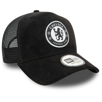 Chelsea czapka baseballówka 9Forty Trucker Faux Suede black