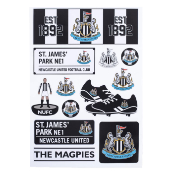 Newcastle United naklejki A4 Set 12 pcs