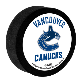 Vancouver Canucks krążek do hokeja z pianki White Sher-Wood