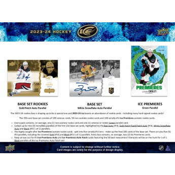 NHL pudełka karty hokejowe NHL 2023-24 Upper Deck Ice Hobby Balíček