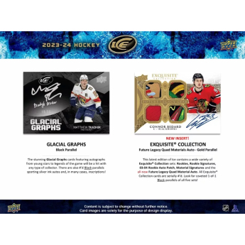 NHL pudełka karty hokejowe NHL 2023-24 Upper Deck Ice Hobby Balíček