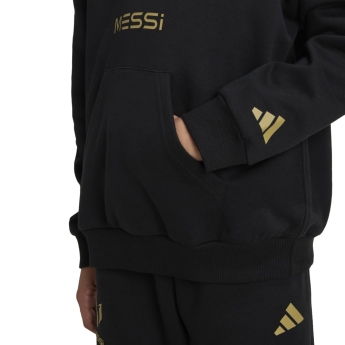 Lionel Messi dziecięca bluza z kapturem Crest black