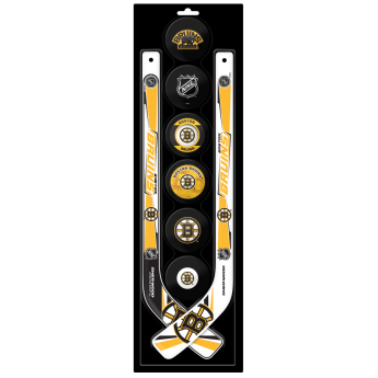 Boston Bruins plastikowy kij do unihokeja Six Pack