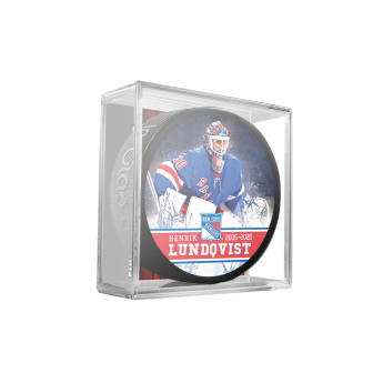 New York Rangers krążek retirement souvenir hockey puck in cube