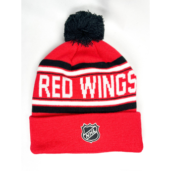 Detroit Red Wings czapka zimowa dziecięca Jacquard Cuffed Knit With Pom