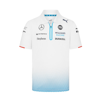 Williams męska koszulka polo Driver white F1 Team 2024