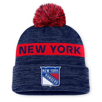 New York Rangers czapka zimowa Authentic Pro Rink Beanie Cuff With POM