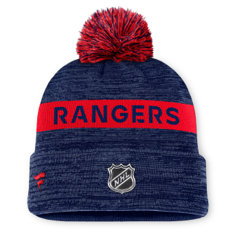 New York Rangers czapka zimowa Authentic Pro Rink Beanie Cuff With POM