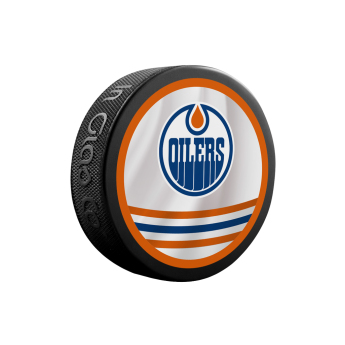 Edmonton Oilers krążek reverse retro jersey souvenir collector hockey puck