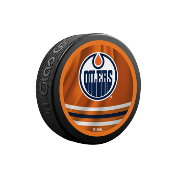 Edmonton Oilers krążek reverse retro jersey souvenir collector hockey puck