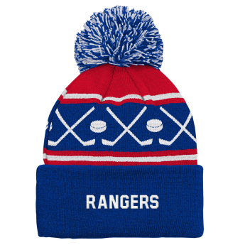 New York Rangers czapka zimowa dziecięca Face-Off Cuff Pom