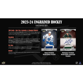 NHL pudełka karty hokejowe NHL 2023-24 Upper Deck Engrained Hockey Hobby Box