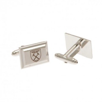 West Ham United spinki mankietowe Silver Plated Cufflinks