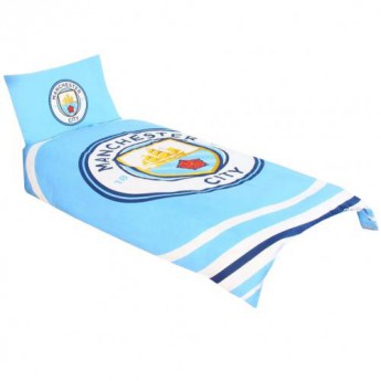 Manchester City pościel na jedno łóżko Single Duvet Set PL