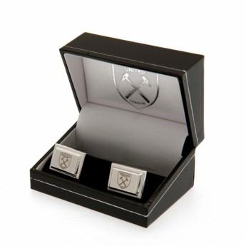 West Ham United spinki mankietowe Silver Plated Cufflinks