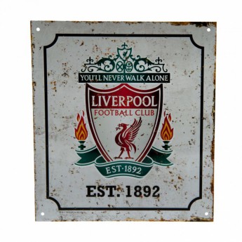 Liverpool tablica na ścianę Retro Logo Sign